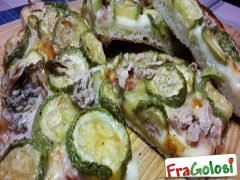 Focaccia con le Zucchine e il Tonno