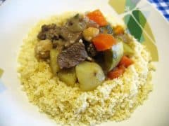 Cous cous con agnello e verdure