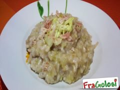 Risotto con la Lattuga ed il Prosciutto Cotto