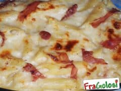 Pasta al forno con Besciamella e Prosciutto crudo