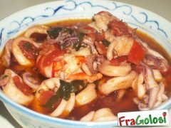 Zuppa di Calamari e Gamberi