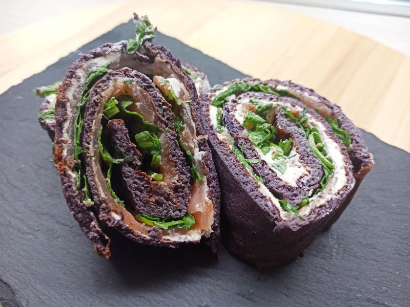 Rotolo di frittata di albumi